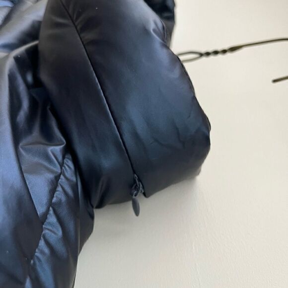 Navy Kate Spade Puffer Jacket with hidden hood Size L - Picture 7 of 10